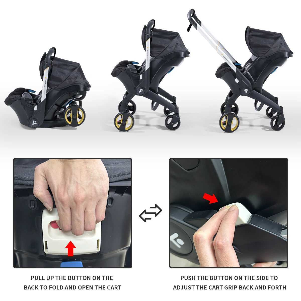 Baby stroller portable two-way travel cart folding travel cart Z250319