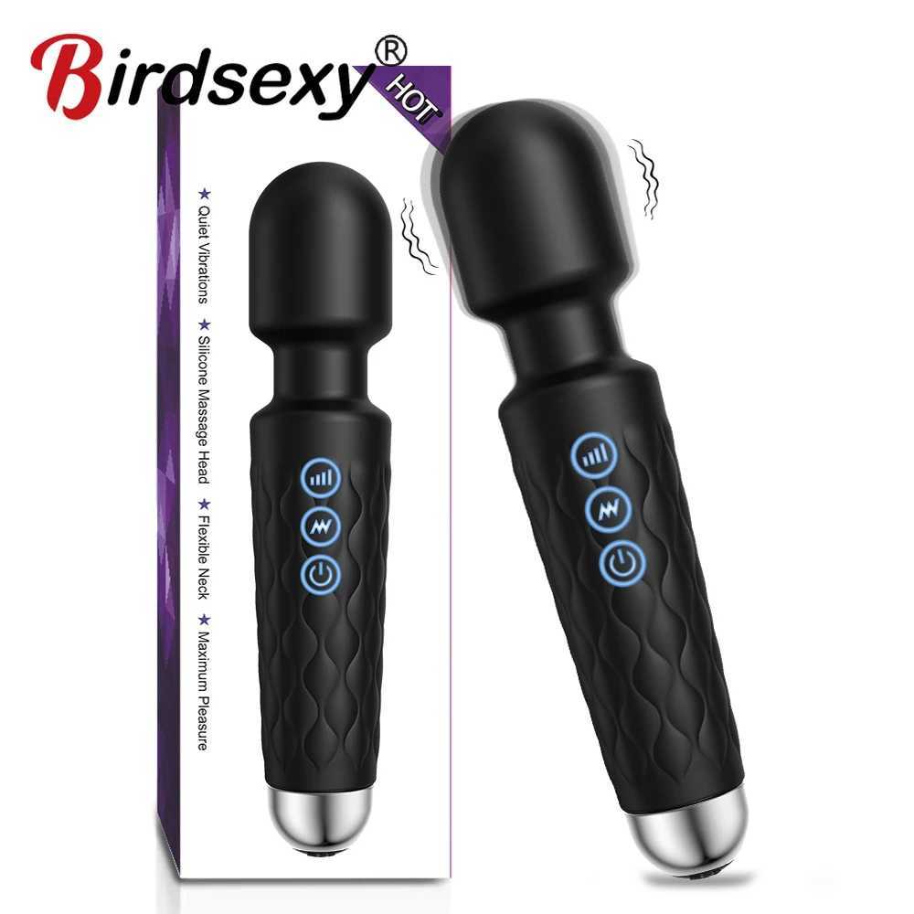 Powerful Clitoris Stimulation Adult Personal Silicone Sex Toy Magic Av Wand Massager Dildo Masturbator Vibrator For Women Female W250319