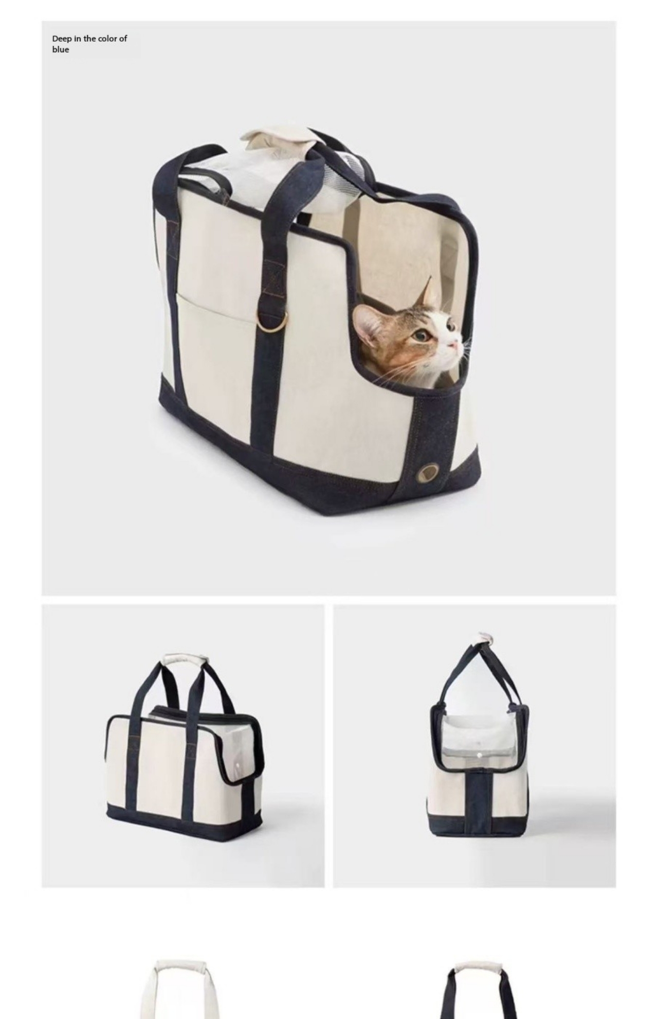 Polyester fiber cotton linen blend pet bag, pet supplies, portable outdoor new product