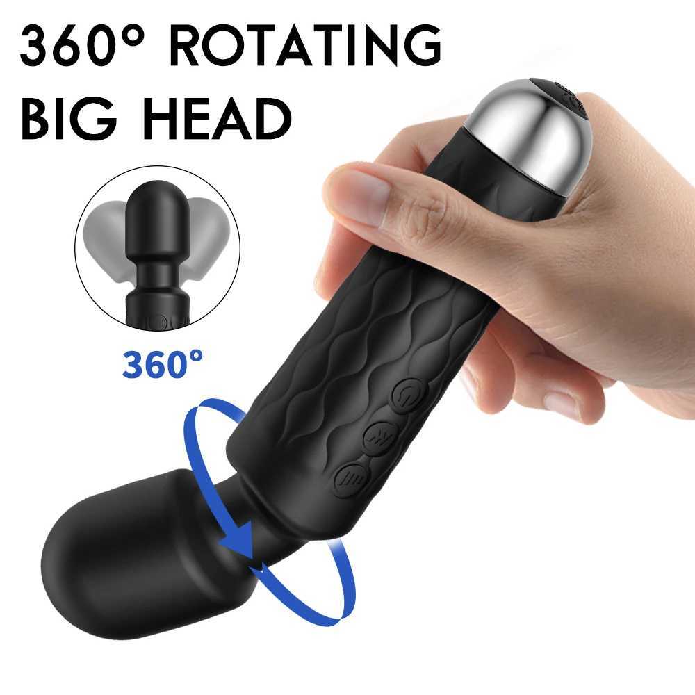 Powerful Clitoris Stimulation Adult Personal Silicone Sex Toy Magic Av Wand Massager Dildo Masturbator Vibrator For Women Female W250319