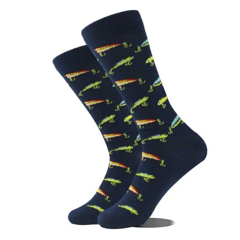 1 pair of interesting animal socks mens Divertedos alien lapdog panda flamingo cactus Sokken unisex new skateboard crazy Meiyas X250319