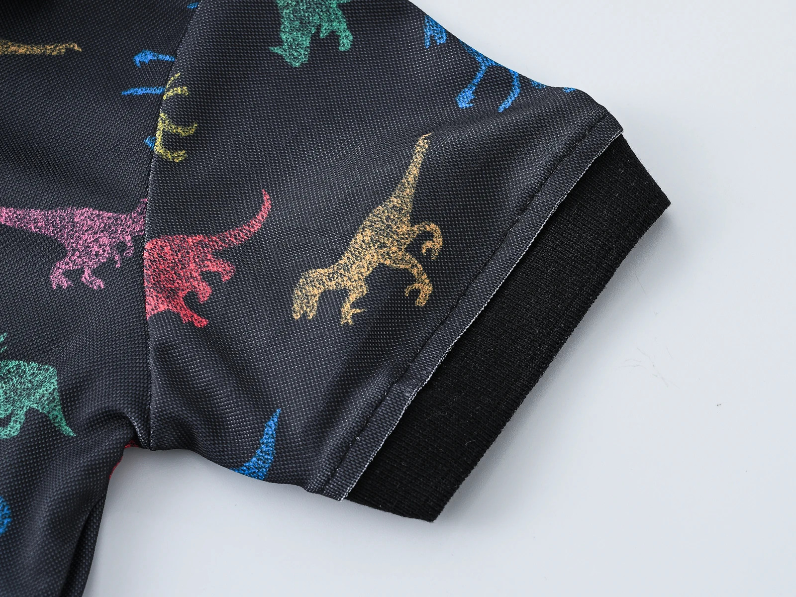 Printing lovely boys and girls fashion printing breathable short-sleeved blouse leisure classic n lapel micro-elastic POLO 250319