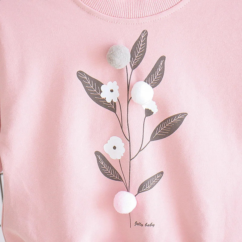 Spring Autumn Fashion Baby Girl Clothes Children Cute Casual T-Shirt Pants 2Pcs/Sets Toddler Sports Costume Kids Tracksuits 250319