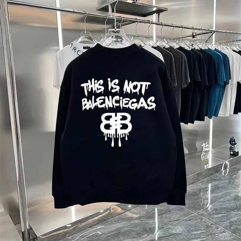 Mens luxury brand hoodie womens spring and autumn casual hoodie solid color hoodie oversized black sweaterT250318
