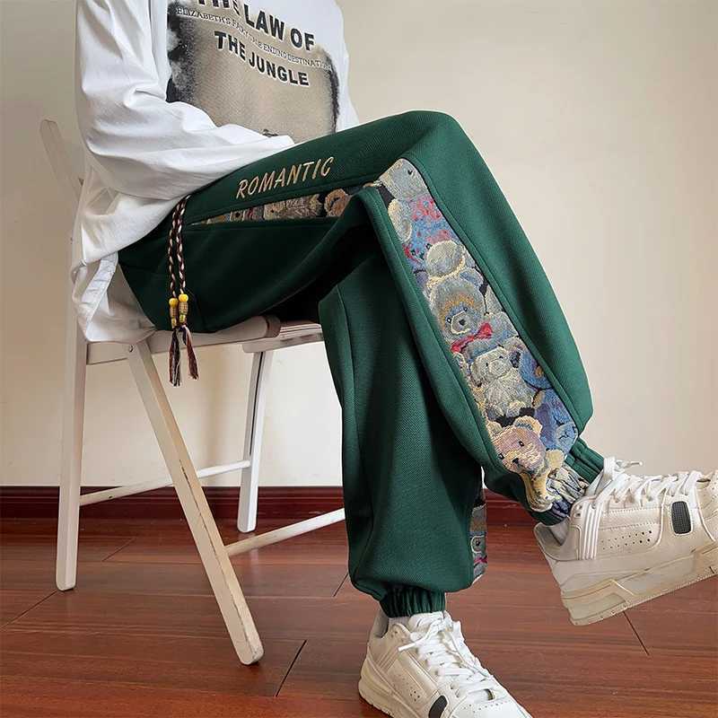 2025 Men Pants Streetwear Sweatpants Joggers Hip Hop Loose Harajuku Trousers X250319