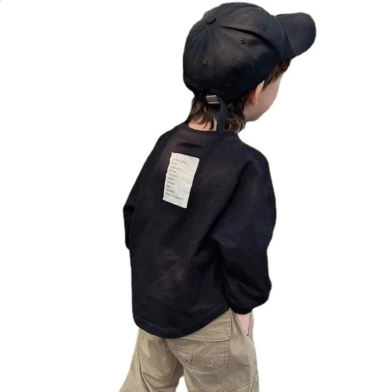 Boys T-shirt Autumn Baby Kids Tops Casual Sports Long Sleeve Clothing Sweatshirts Sports Kids Boy Girl Hoodies Toddler T-shirts 250319