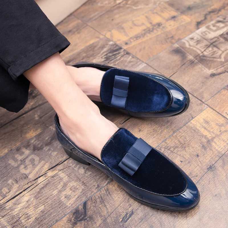 Oxford mens leather shoelaces with ties mens wedding office work shoes suede stitched leather shoes 38-45 large sizeXJ250319