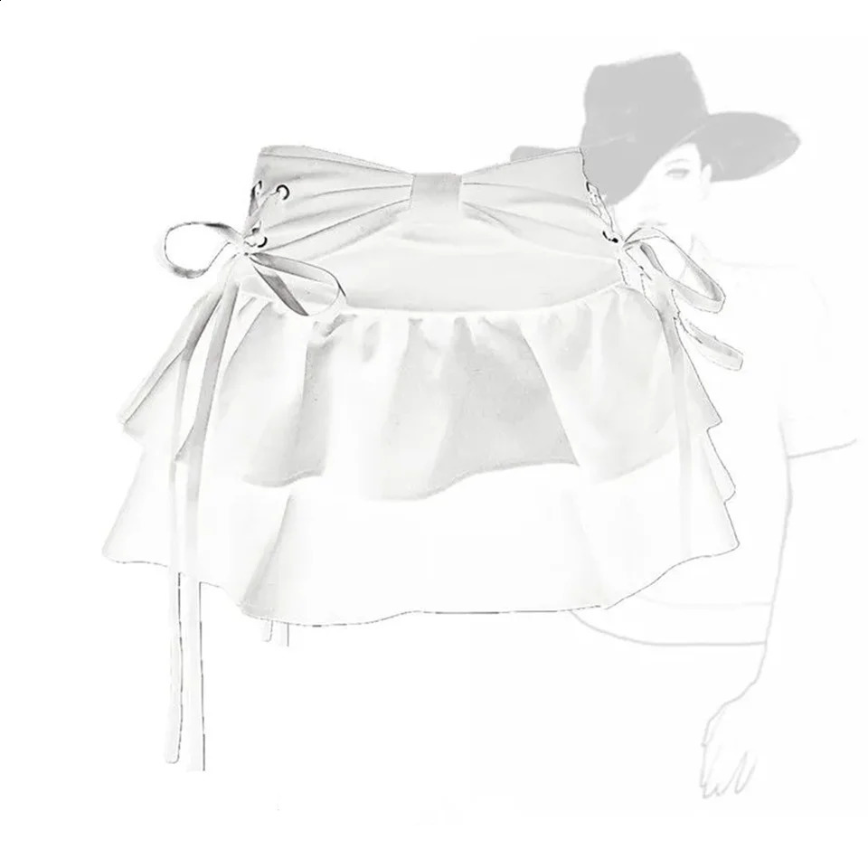 Fashion Womens Girl Sweet Kawaii Bow Vintage Y2k Clothing American Street Clothing Sexy Summer A-line Gothic Mini Cowboy Skirt 250317