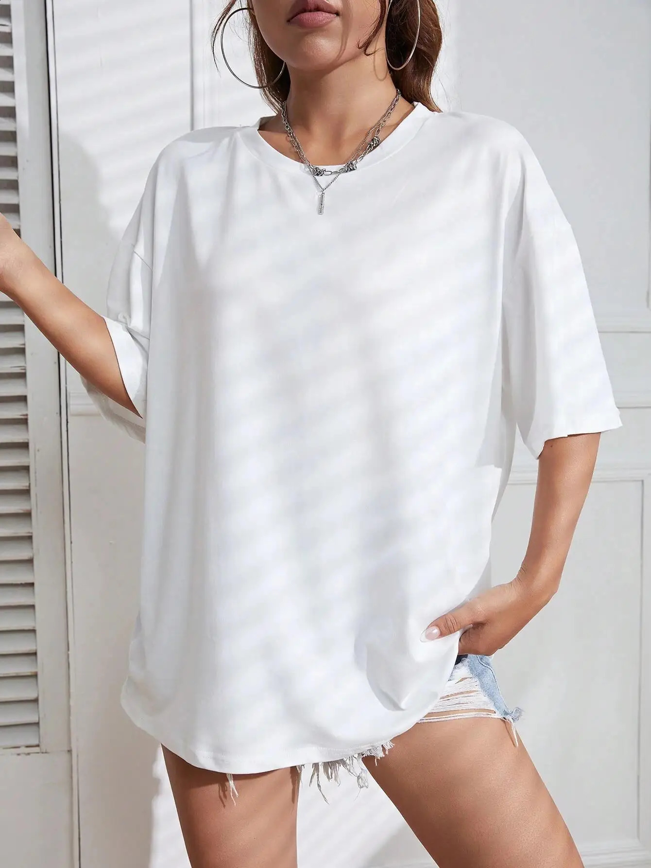 Solid Color Short Sleeve Women Fitness Cotton Soft Tshirts Breathable Comfortable Clothes Basic All Match Loose Tee Shirt Female 250319