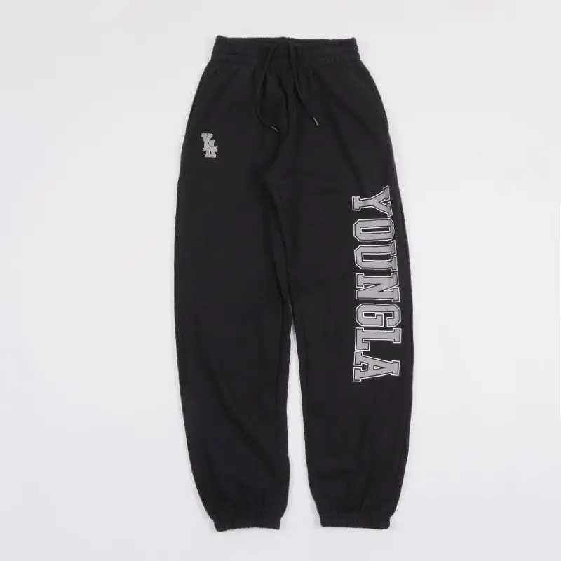2025 Heavy American High-gram Terry Tied Feet Solid Color Printing Pure Cotton Couple Mens Sweatpants X250319