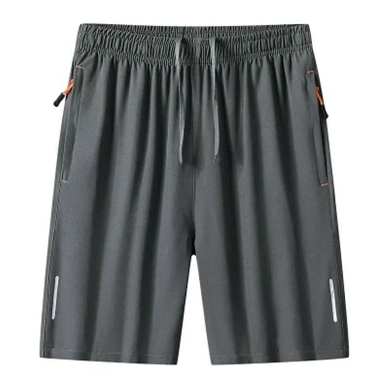 2024 Casual Sports Shorts for Mens Summer Ice Silk Breathable Loose Large Size Cool and Quick Drying Fashion Elastic Casua W250319