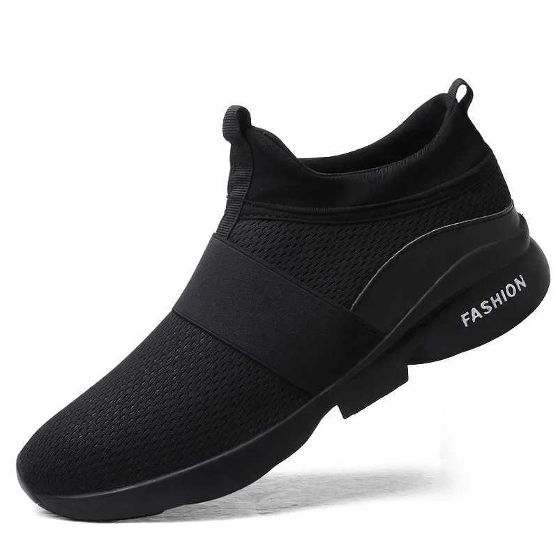 2024 Men Casual Shoes Sneakers Fashion Loafers Comfortable Mesh Mens Shoes Footwear Lightweight Walking Shoes White Size 46 Z250319