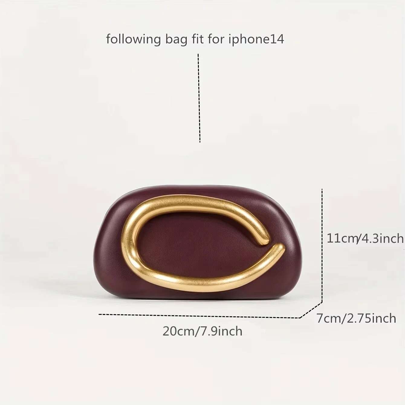 High Quality Fashion Shell Shape Makeup Understated Brand Design Retro Versatile Pure Color Women's Clutch Bag