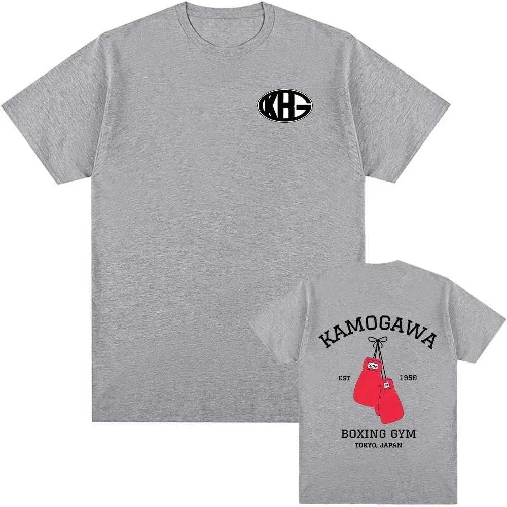 Hajime No Ippo T-Shirt Mens and Womens Harajuku Shirt with Battle Graphics Neutral Sleeves Casual Cotton Anime CostumesT250318