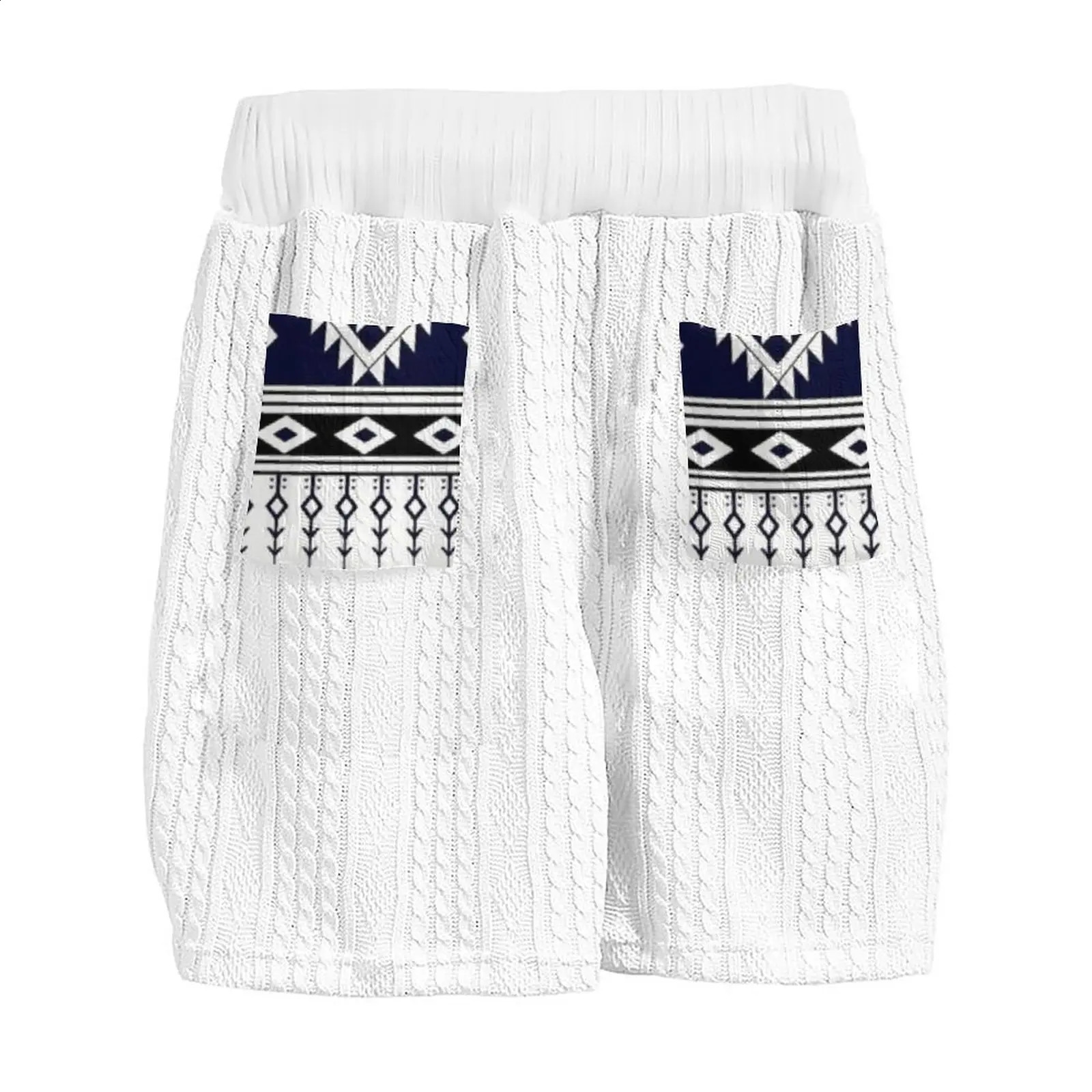 summer mens loose casual sportswear highquality jacquard Vneck short sleeved twopiece clothing 250318