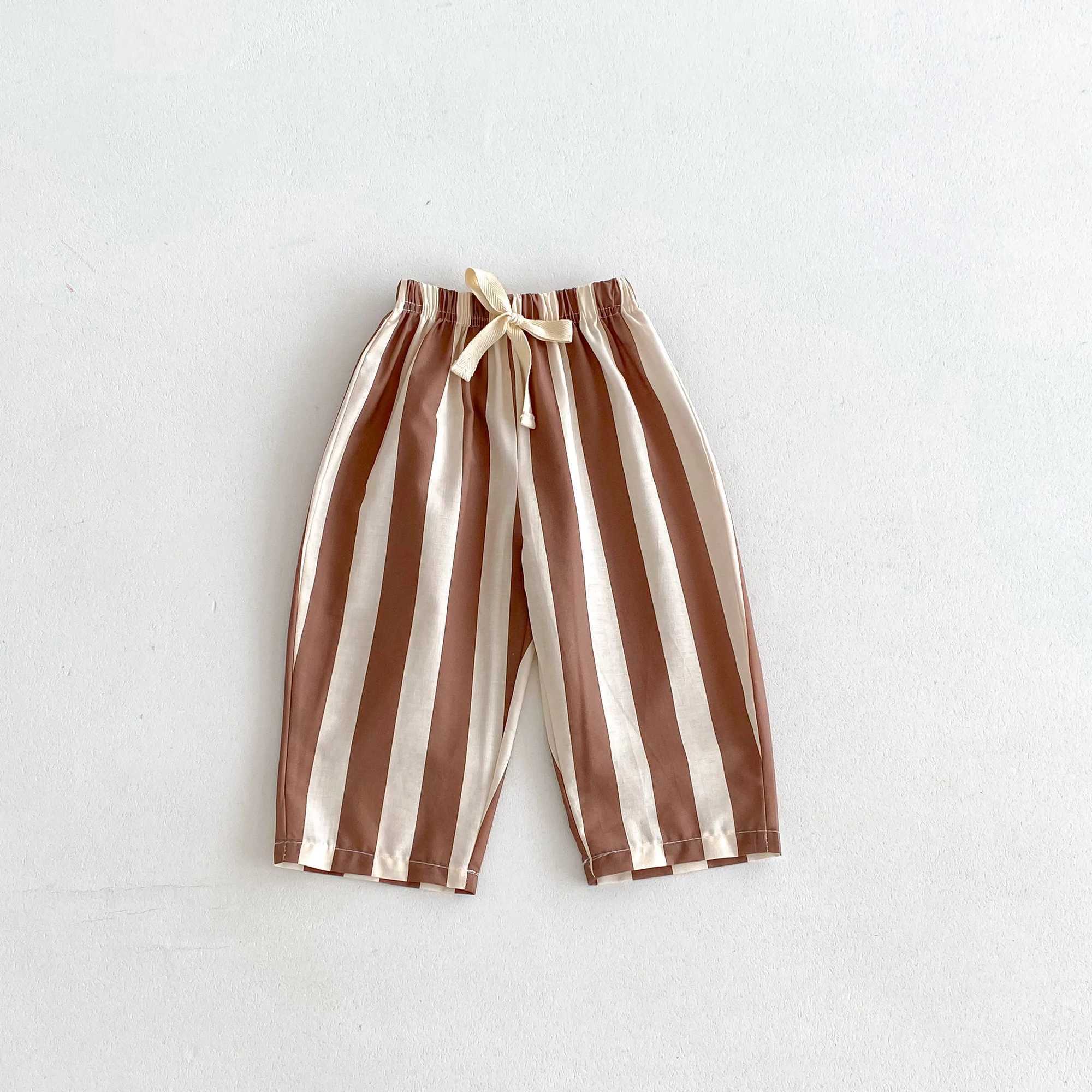 Fashion Striped Trousers For Childrens Clothes Summer Thin Loose Casual Kids Harem Pants Toddler Costume Boys Girls Long PantsT250318