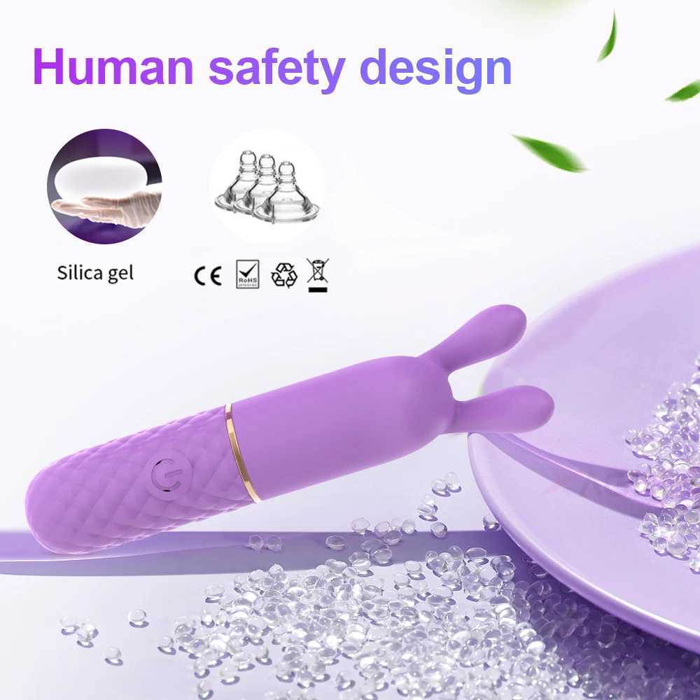 Powerful USB Charge Mini Bullet Vibrator for Women 10 Speeds Clitoral Stimulator Erotic Masturbation Adult Goods Sex Toys W250319