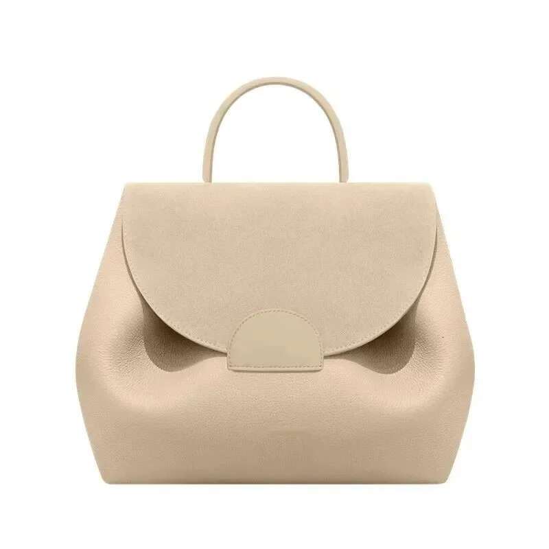 French Fashion Backpack Commuting Comfort Trend Brand Design Simple Pure Color High Quality Women's Crossbody Bag