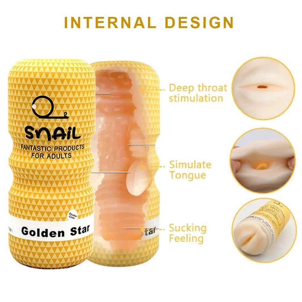 Masturbation Cup for Men Soft Male Exercise Penis Massage Sexy Pocket Pussy Blowjob Toy Vagina Adult Goods Sex Shop 18+ W250319