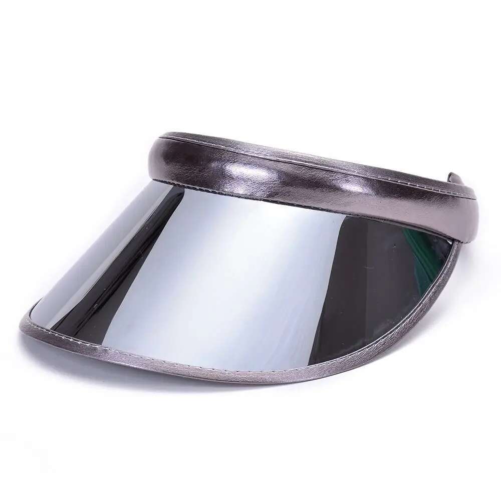 Plastic Summer Baseball Hat New Transparent PVC Visor Caps Women Men Empty Top Outdoor Sunshade