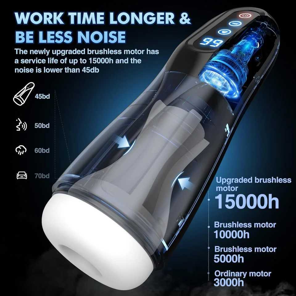 Automatic male masturbator with Mastuabors toy for penis stimulation 9-suction vibration electric masturbationXJ250319