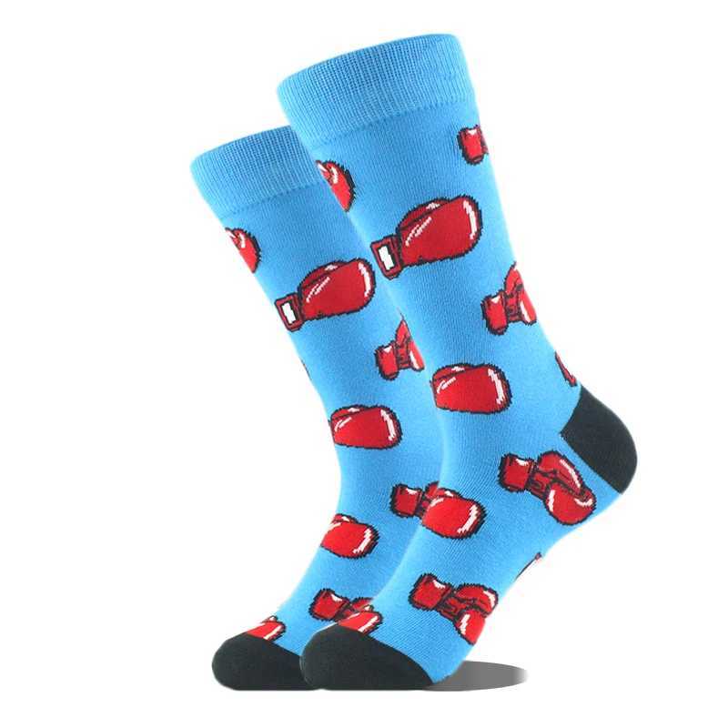 Happy Design Ctue Fun Socks Mens Animal Food Patterns Sokken Divertedos Jacquard Calcetines Neutral Hip Hop Skateboarding Socks X250319