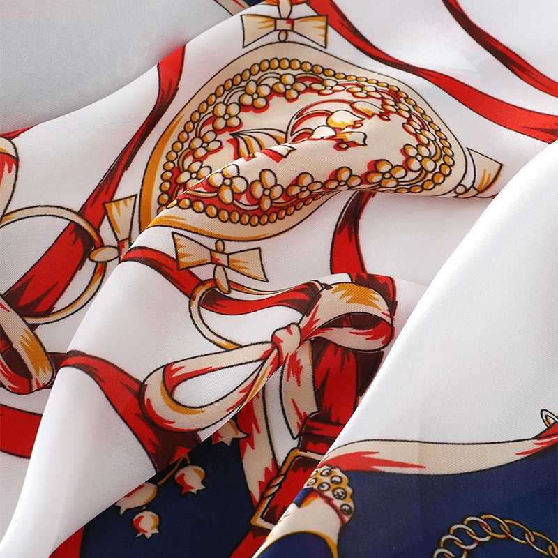 70 * 70cm silk scarf luxury design scarf fabric printed shawl bag kerchief headscarf Fem hair wrist strap Bandana neck tie X250319