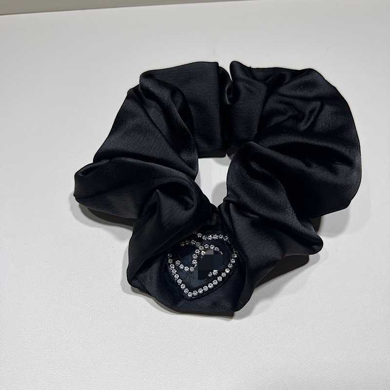 Hair Rubber Bands Girls Temperament Large Intestine Hair Ring Love Rhinestone Fragrant Wind Headband Accessories H250318