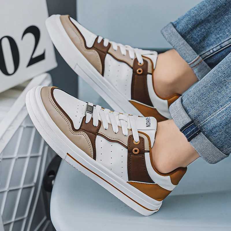 Mens shoes Fi white sports shoes mens lace board shoes 2025 thick soled Vcani shoes Zapatillas Y250318