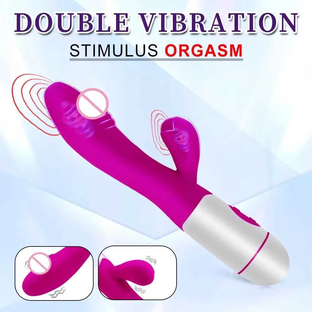 Rabbit Vibrator for Women Vagina G-Spot Nipple Clitoris Stimulus Pushing Telesic Rotating Dildo for Adult Sexy Toy 18+ W250319
