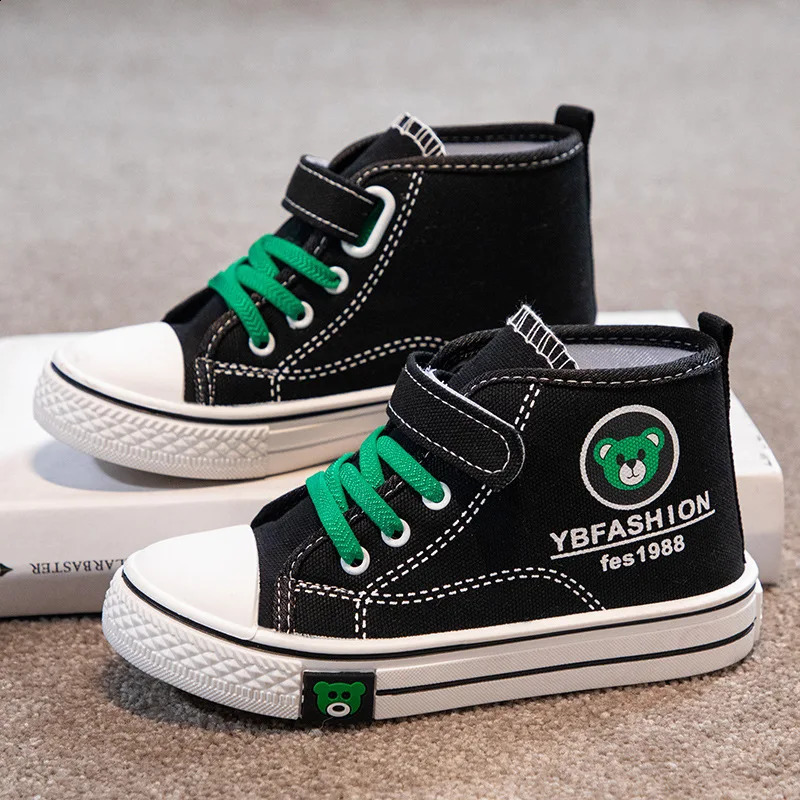 Mens and Womens High-Top Canvas Shoes Autumn and Winter Childrens Casual Board Shoes Childrens Casual Childrens Shoes 250319