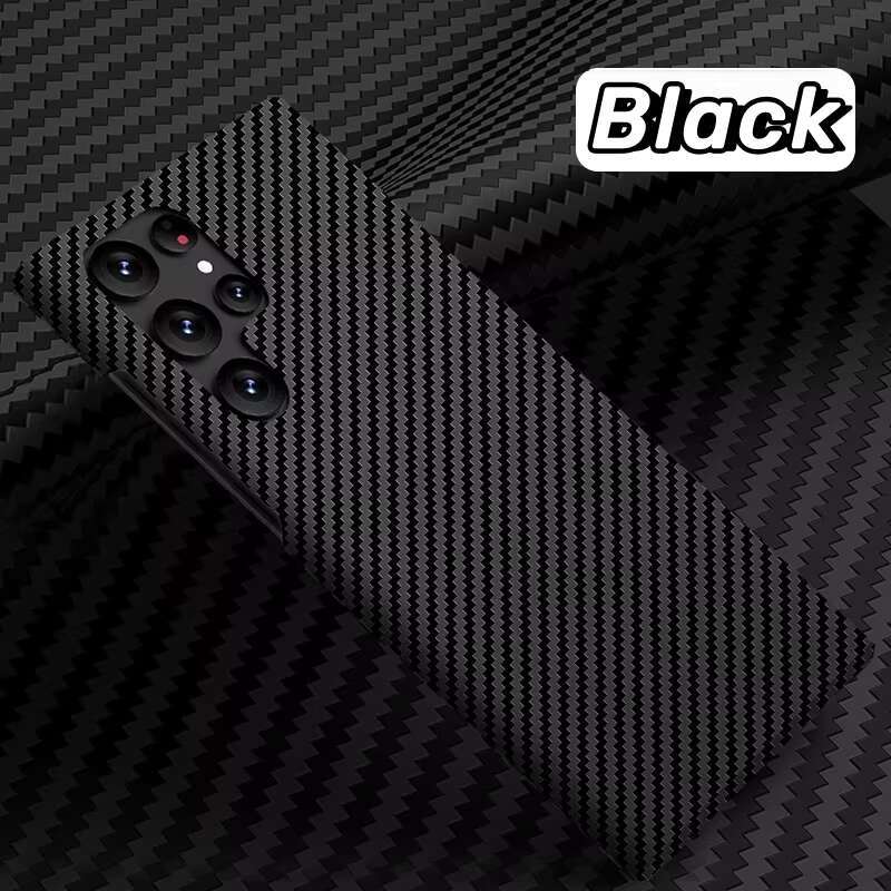 High Quality New Arrival for Samsung S24 S23 S22 S20Ultra Hard Slim Carbon Fiber Mobile Phone Case