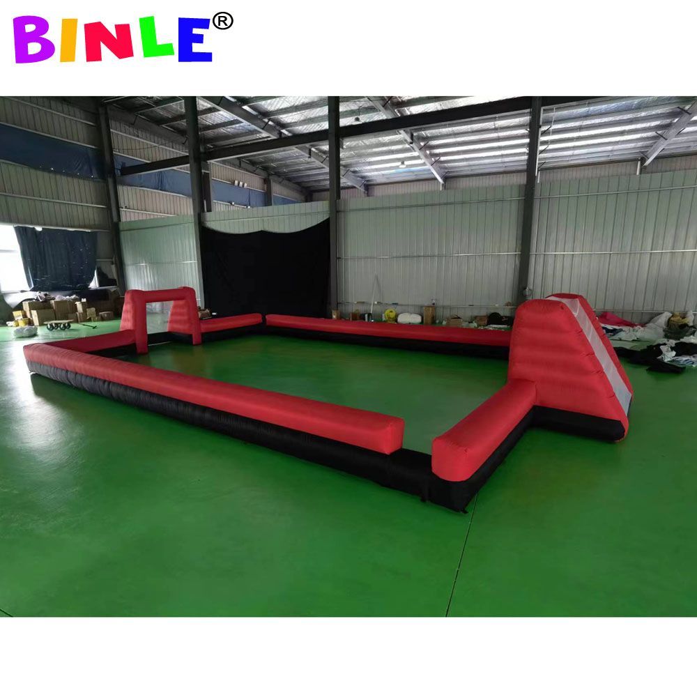 15mLx8mW ( 50x26ft) with blower Blow Up Inflatable Football Pitch Inflatable Football Soccer Field Air Inflated Sports Court Arena New Sports Game Fac
