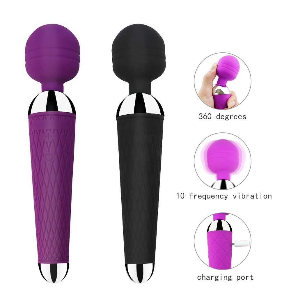 Powerful AV Vibrator for Women Dildo Magic Wand G spot Clitoris Stimulator Masurbator Massage Erotica Sex Toys for Adults W250319