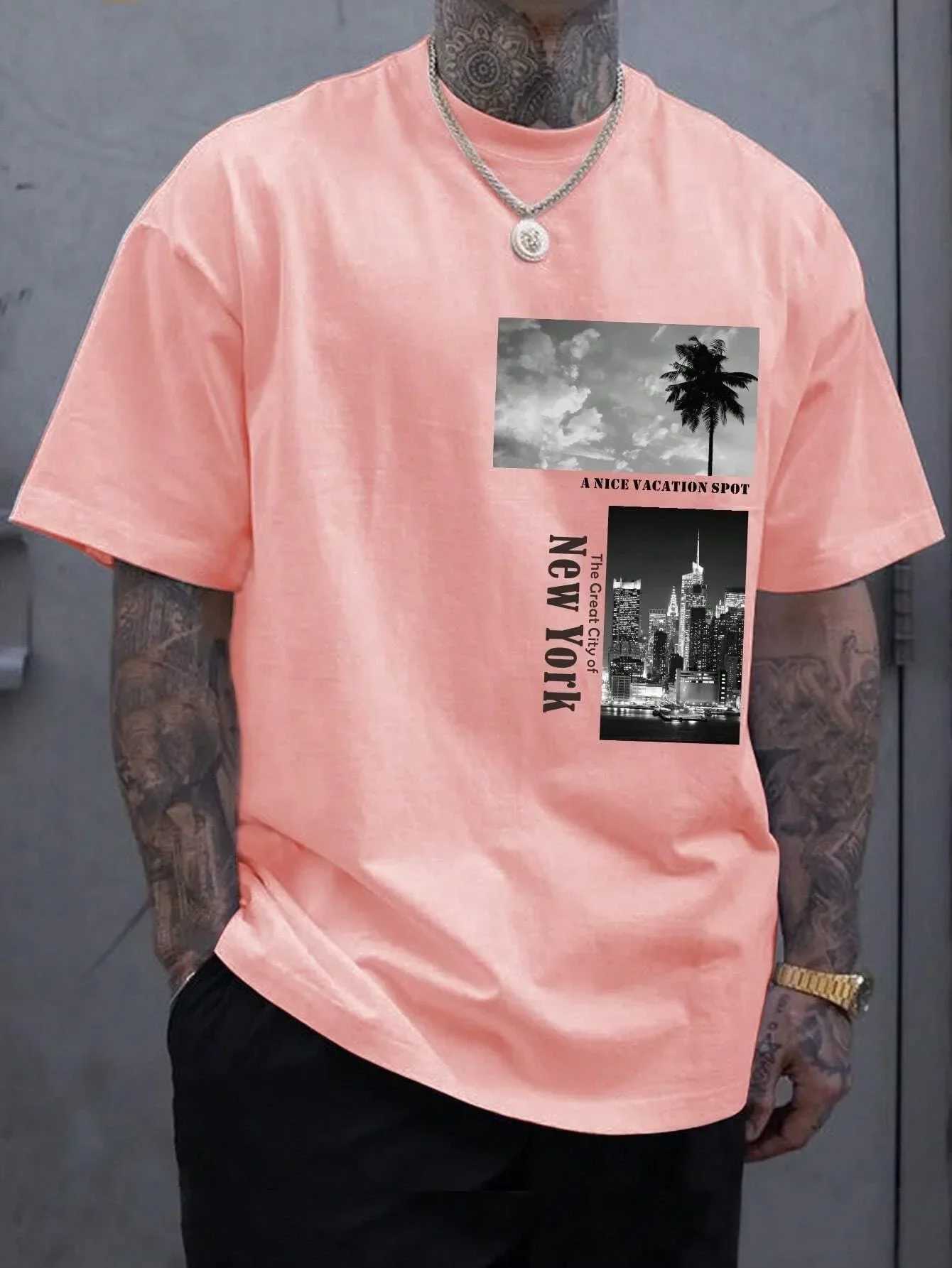 New York Letter printing T-shirts Men Luxury Brand T-shirt Cotton Summer Fashion Womens Tshirts Short Sleeves Tee Clothing 2024T250318