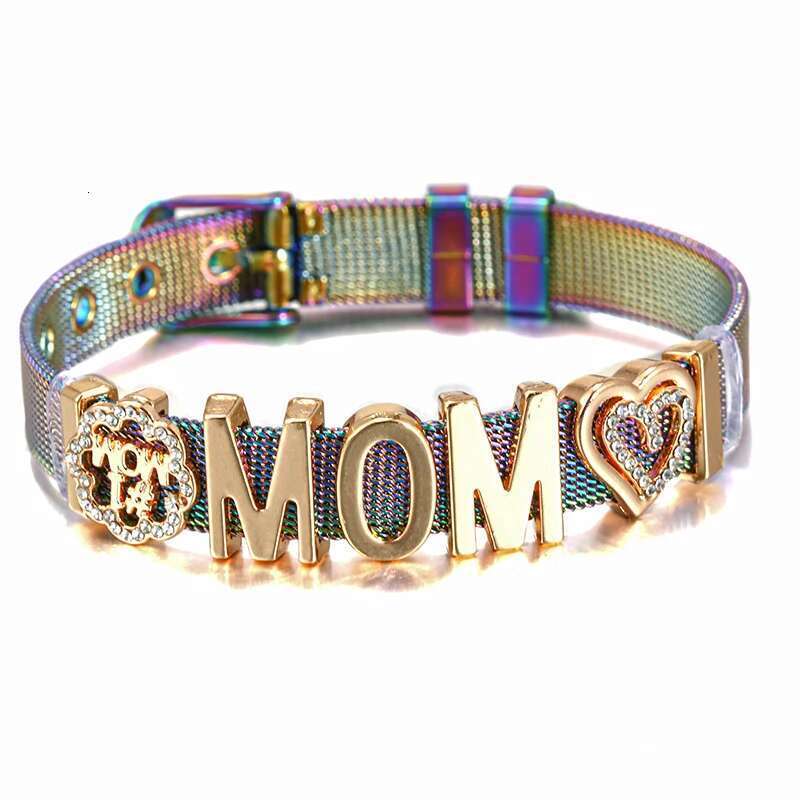 New Fashion Boy Girl 10mm Beads Charm Bracelets DIY Mesh Keeper Bracelets Pulseras Mujer For Women Men Christmas Jewelry Gift