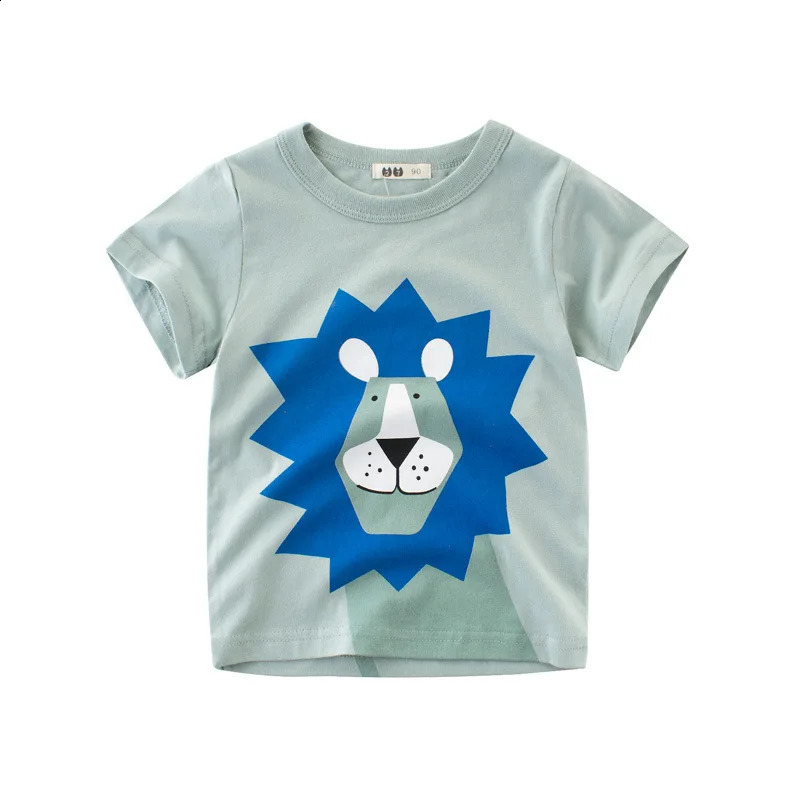 OLEKID 2025 Summer Children Boys Clothing Printed Cartoon Boys T-Shirts 2-8 Years Kids Baby Boy Tops Short Sleeve Toddler Tees 250319