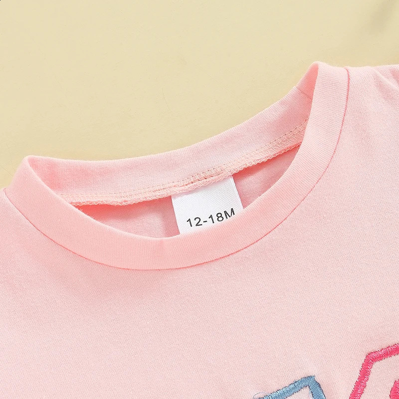Casual Matching Outfits Crew Neck Short Sleeve Tee and Denim Shorts Set for Brother and Sister Kids Summer Clothing Collection 250319