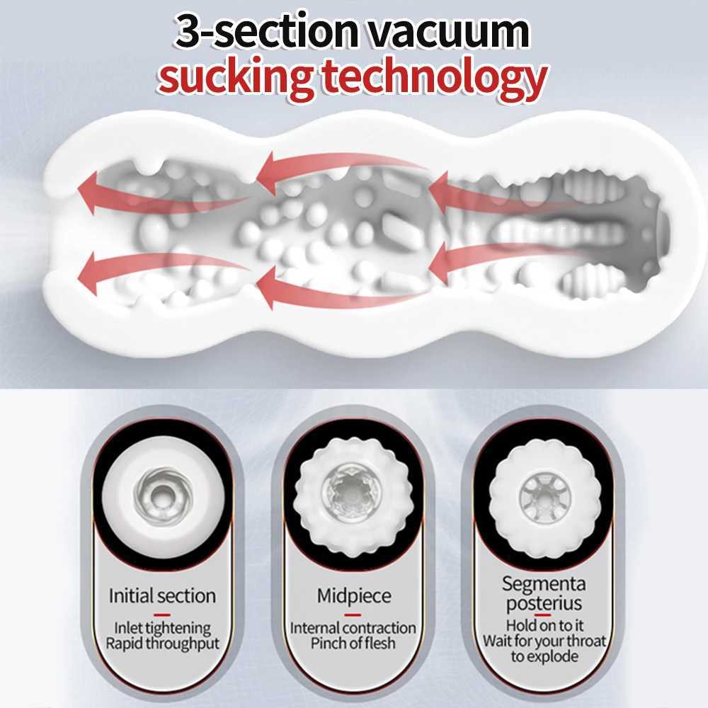 Male Masturbator Cup Soft Pussy Sex Toys 3D Realistic Vagina Adult Endurance Exercise Sex Products Vacuum Pocket Cup for Men 18+XJ250319