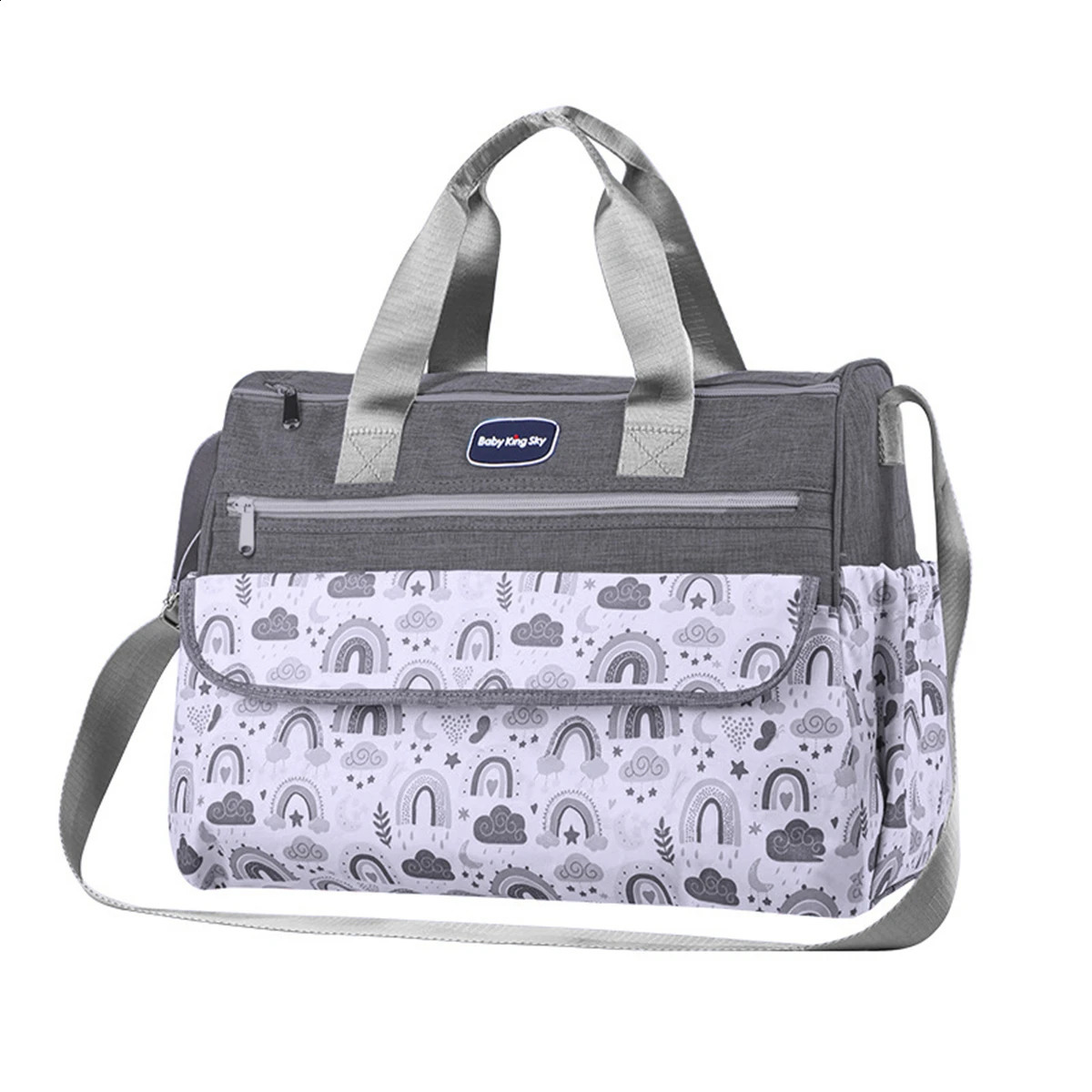Fashion Single Shoulder Large Capacity Mommy Bag Multi functional printed diagonal diaper bag Handheld Mother and baby bag 250319
