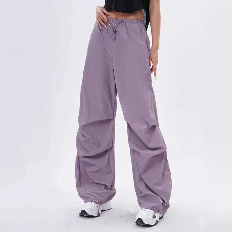 Xpqbb Y2K Umbrella Pants Harajuku Womens Street Clothing Wide Leg Bag Sports Pants Womens Retro Hip Hop Jogger Freight TrainT250318