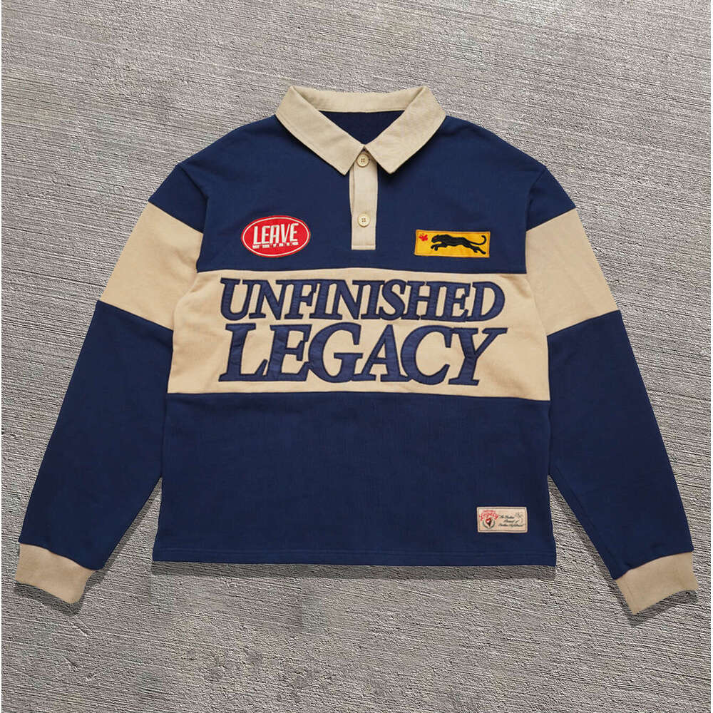 Spring letter fashion trend street embroidery unisex color blocked sports hoodie
