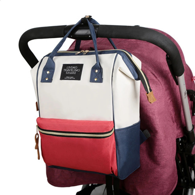 Large Capacity Canvas Mummy Bag Multifunctional Baby Bottle Thermal Insulation Travel Storage Bag Fashion Mummy Bag Hanging Bag 250319