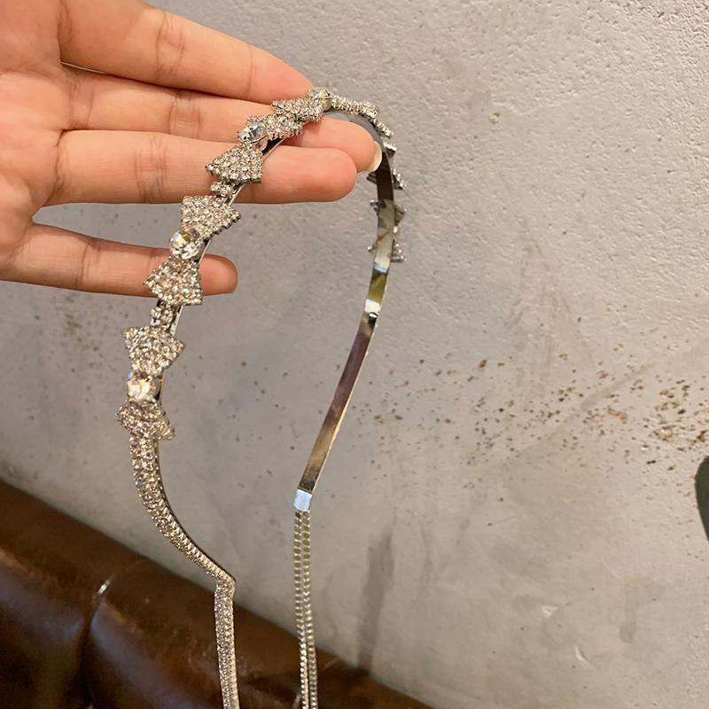 Fashionable Ladies' Rhinestone Bow-Adorned Fringe Headpiece for Bridesmaids and Events