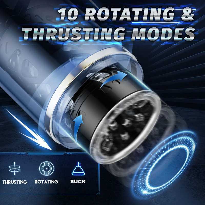 HESEKS Automatic Thrusting Spinning Man Masturbator with Bluetooth Masturbators For Men Vaginas Pussy Vaginas Sex Toys For MenXJ250319
