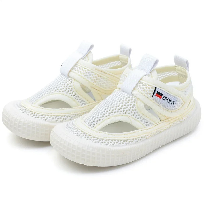Kids Sandals Children Summer Shoes Boys Girls Half Cutouts Hollow Fashion Toecapped Candy Color Soft Breathable 2130 250304