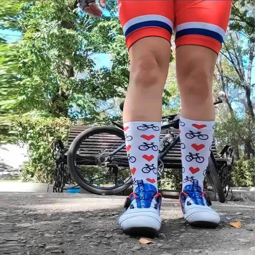 1 pair mens colorful happy socks Mens leisure Business dress socks Outdoor sports quick drying Breathable cycling in socks X250319