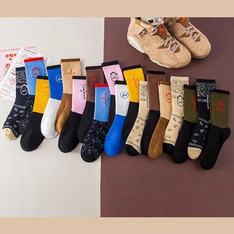 New SOCKS for Men Hip-hop Street Skateboard Skate Crew SOCKS Luxury Fashion Black Funny Mens Gifts Sock X250319