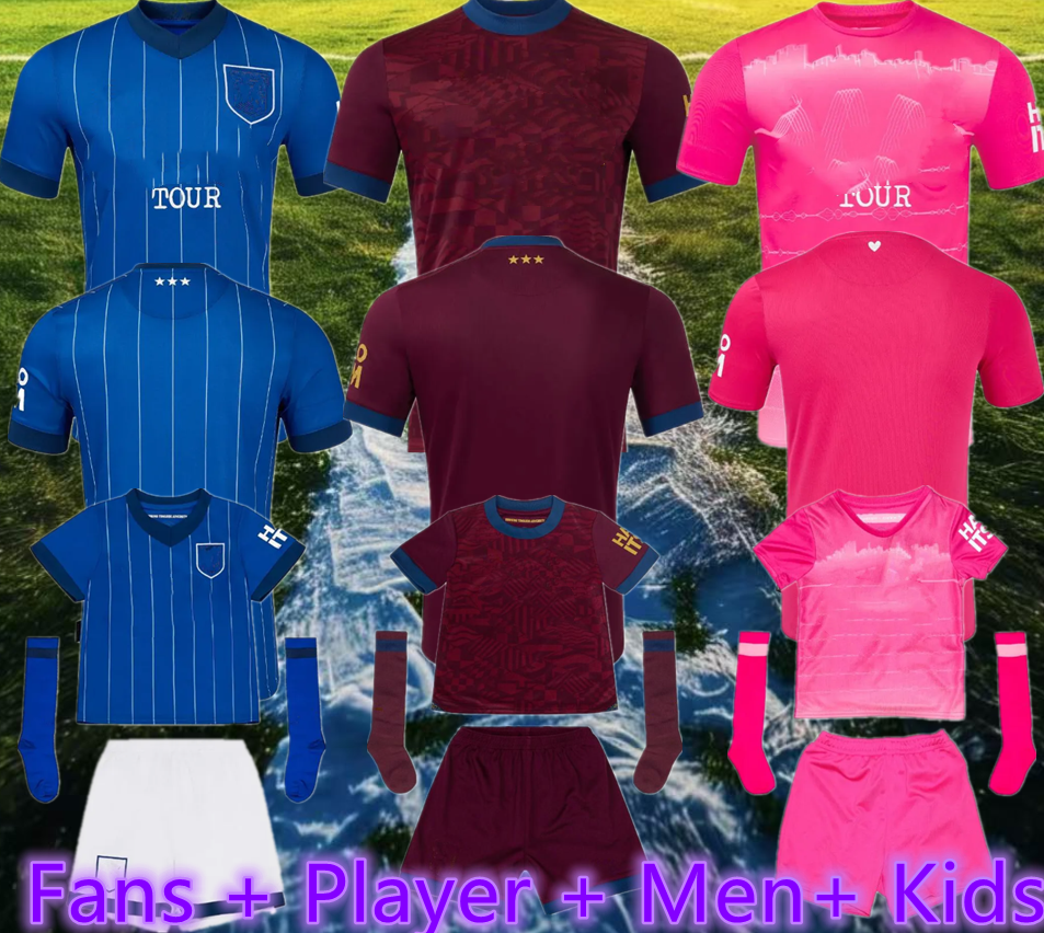 2024 ES Town Soccer Jerseys BURNS BURNS #7 new BALL 12 CHAPLIN #10 24 25 ES iPSWIChES JACKSON HOME blue AWAY Third Pink jersey football shirts