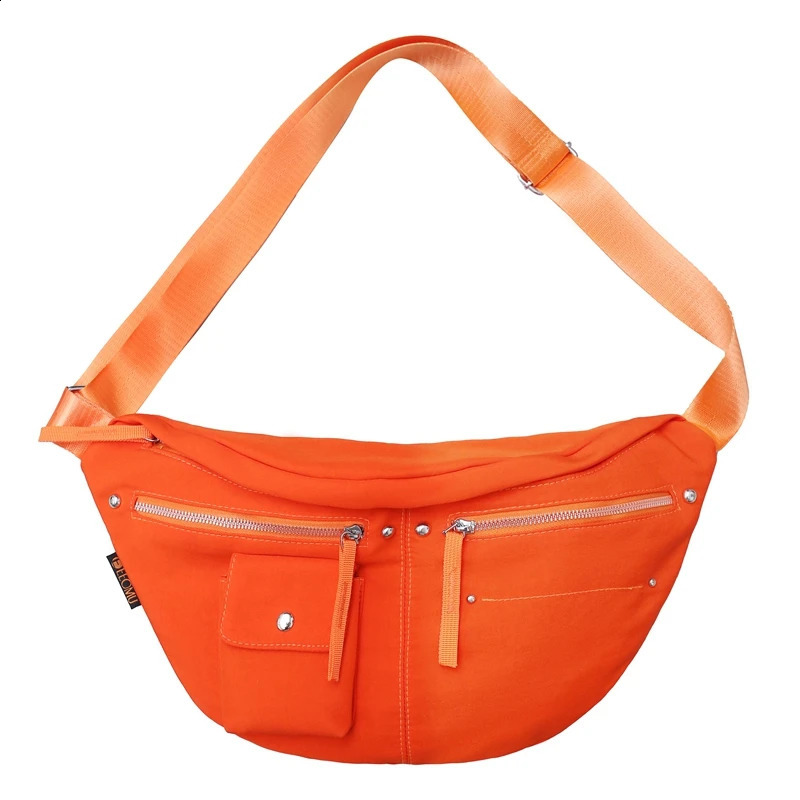 Shoulder Cross Body Bag Womens Casual Chest Bag Large Capacity Neutral Messenger Bag Mobile Wallet Trend Waist Bag 250317